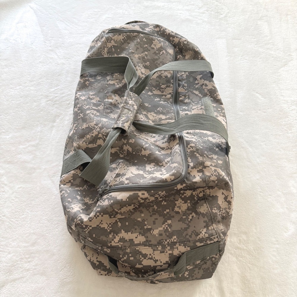 Military Surplus Duffle Bag Large ACU Digital Camo Tactical Travel Luggage